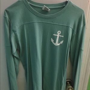 Cute pale green long sleeve shirt